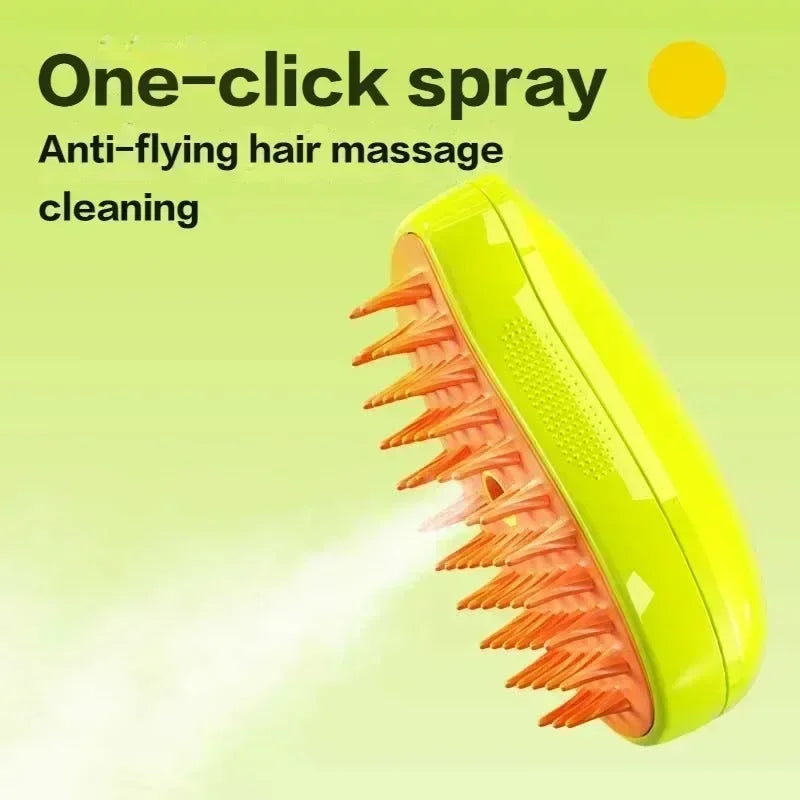 Soft silicone massage brush for dogs and cats used for grooming, bathing, and reducing shedding while gently massaging the skin.