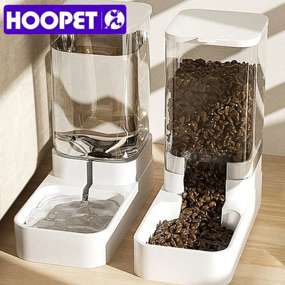 HOOPET automatic dog and cat feeder with water bowl