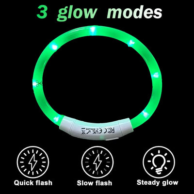 Lamp Bead Green / M Night Glowing Collar Exeliar.co Exeliar.co